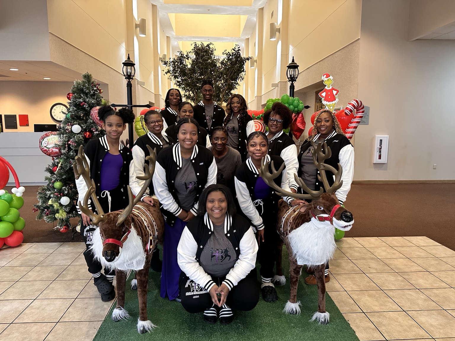 Prophecy in Motion group at a Christmas event